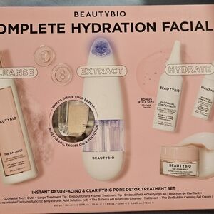 BeautyBio Complete Hydration Facial Set - Pink and White